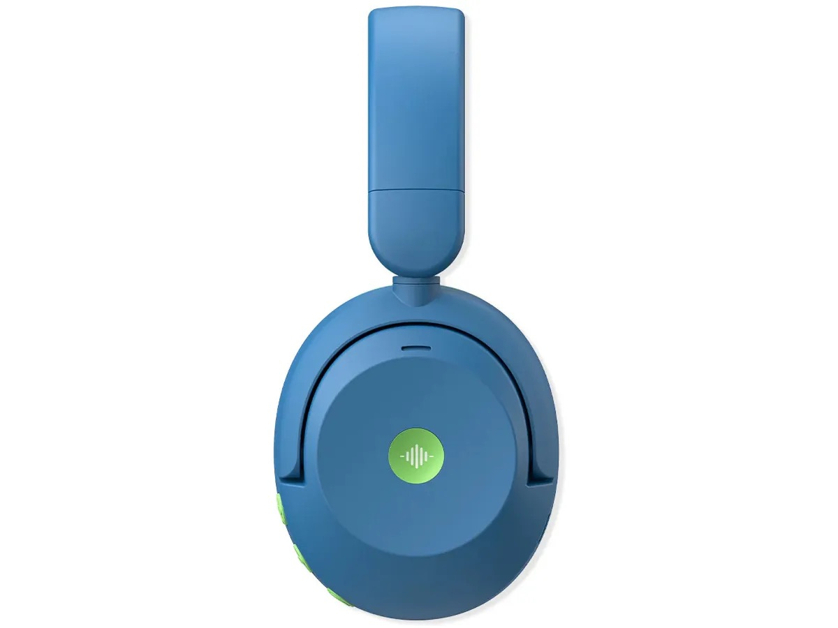 BTH20 Headphone Kids BT LED Bluetooth Kopfhörer Over-Ear 74/85dB Lautstärkeeinstellungen mit Noise Cancelling (C02-2102N-01) - Blau / Grün