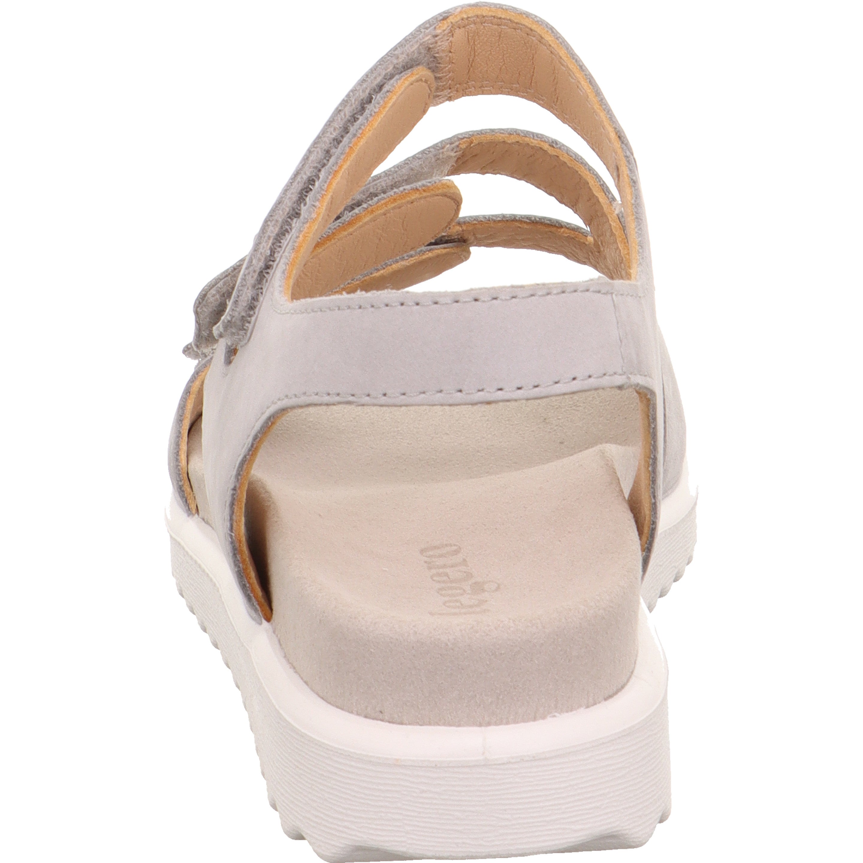 legero MOVE Damen  Sandale mit Klettverschluss - Farbe: Aluminio - Größe: 38