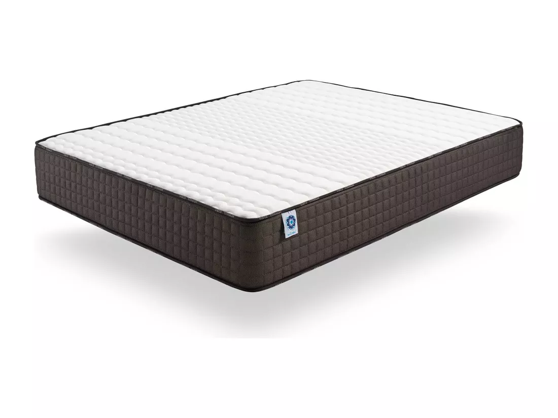 Naturalex - Matelas Titanium 140x190 cm - Mousse à mémoire de forme HR - Soutien Blue Latex - Très Épais 30 cm, 7 Zones, Antibactérien - Réversible été, hiver