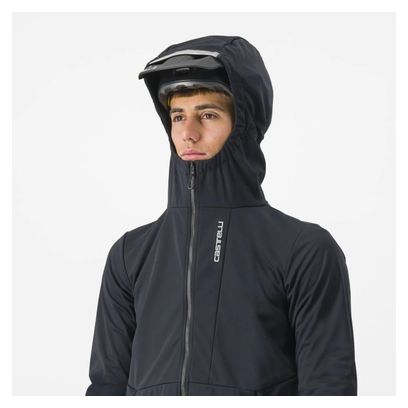 Veste Manches Longues Castelli Trail Hoodie Noir