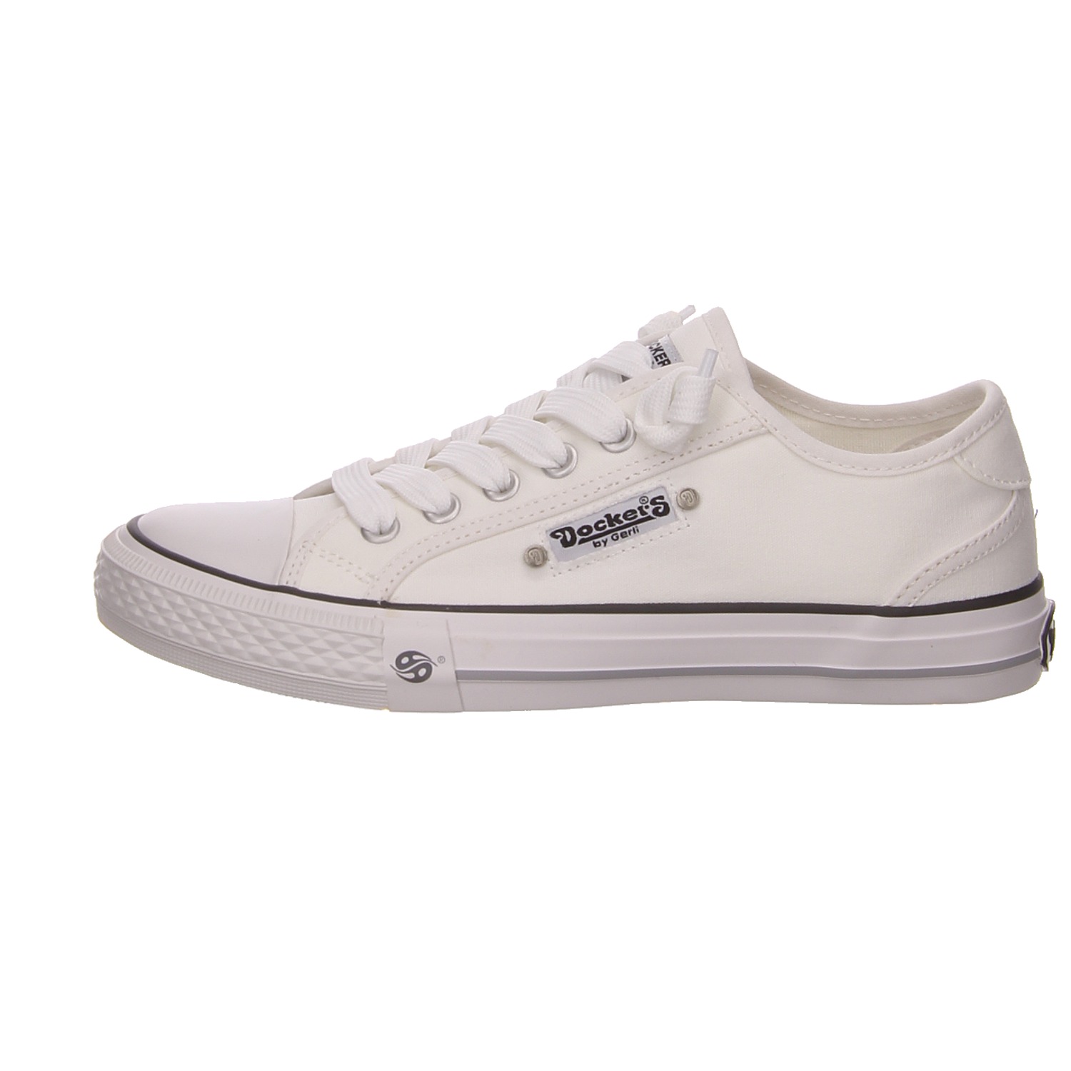 Dockers Schnürhalbschuh weiß weiss/weiss kombi