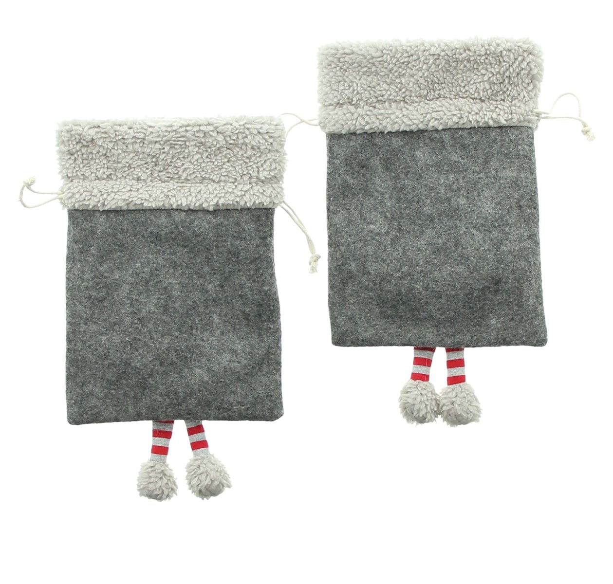 FRANK FLECHTWAREN | Kabouter Cadeauzakjes, Set van 2, 14 x 18 cm, POLYESTER