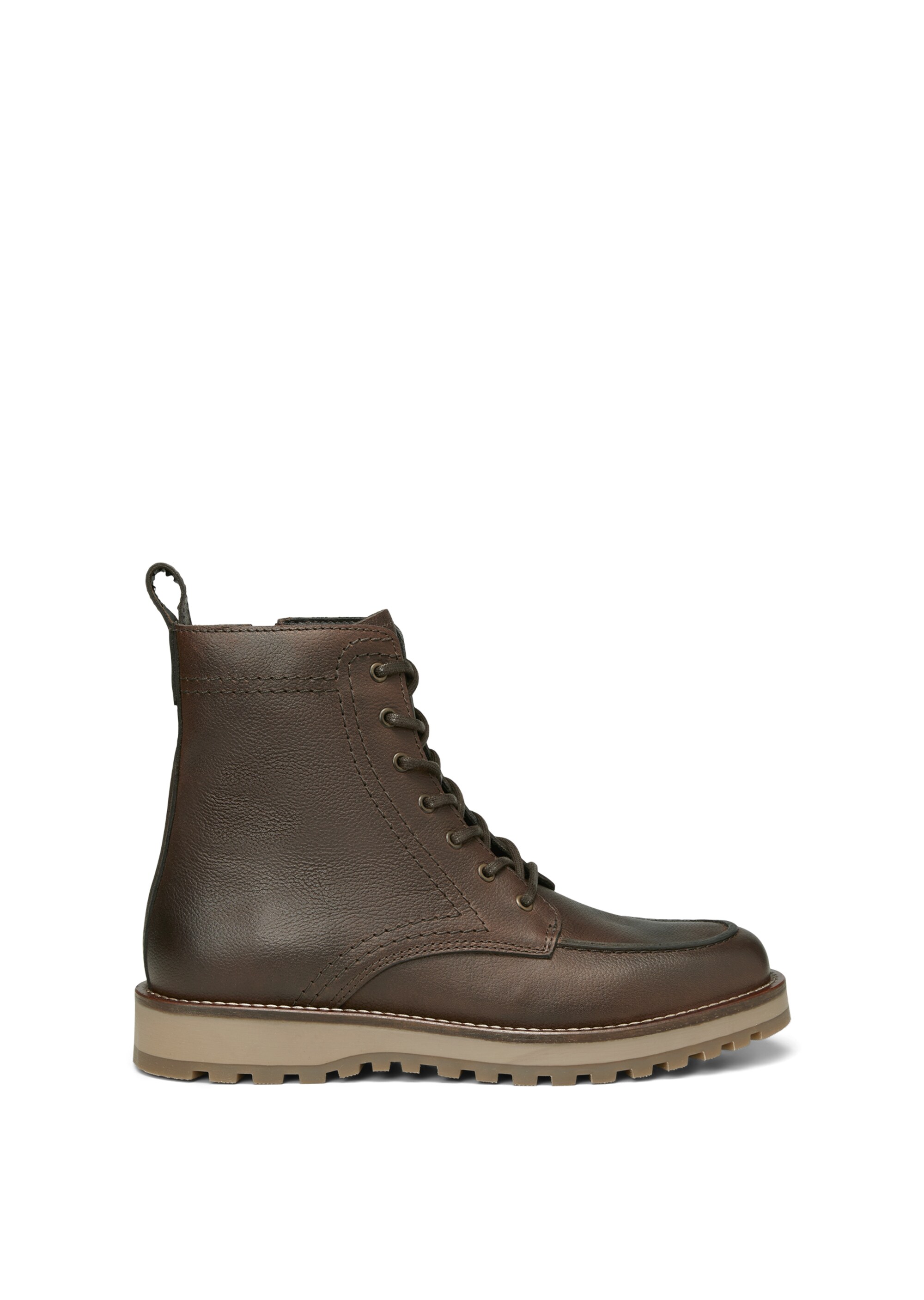 Schnürstiefel aus hochwertigem Pull-Up-Rindleder