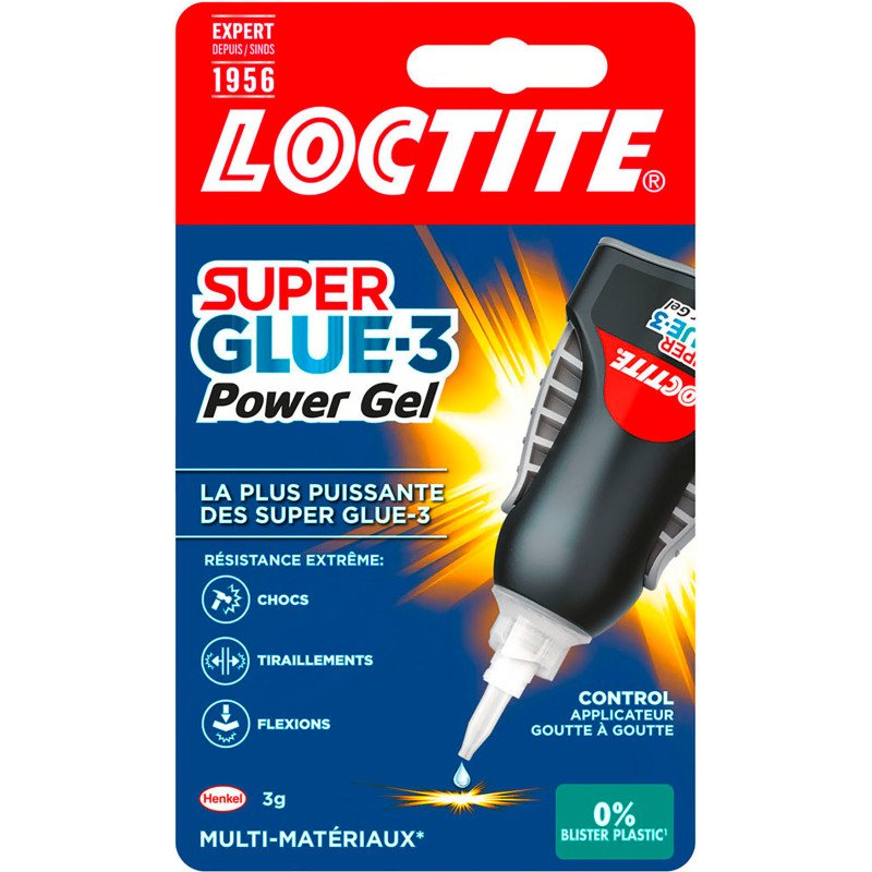 Colle Super Glue ultra gel - Flacon avec applicateur 3 g
