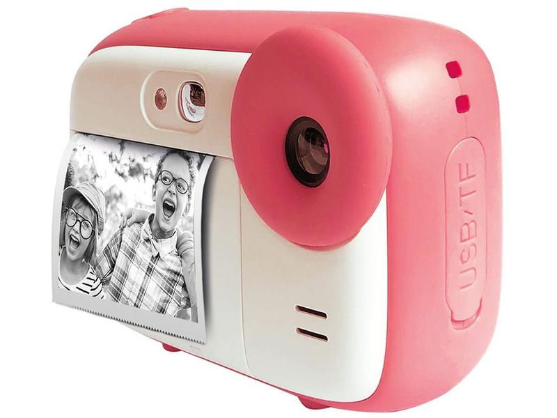 Agfa Fotokamera Realkids Instant Cam Pink Sofortbildkamera mit Thermopapier-Drucktechnik