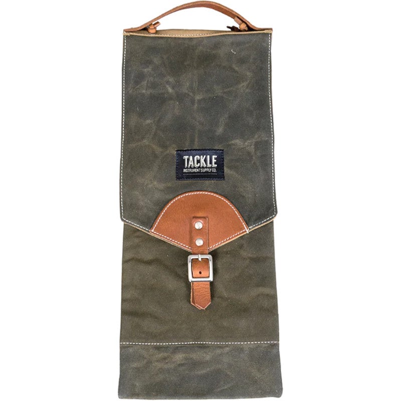 Tackle Waxed Canvas Compact Forest Green drumstokkentas