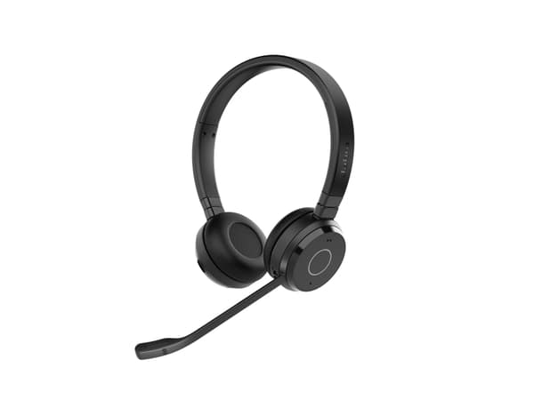 Jabra Evolve 65 TE Stereo - Hodesett - on-ear - Bluetooth - trådløs - USB-A via Bluetooth-adapter - lydisolerende - Certified for Microsoft Teams