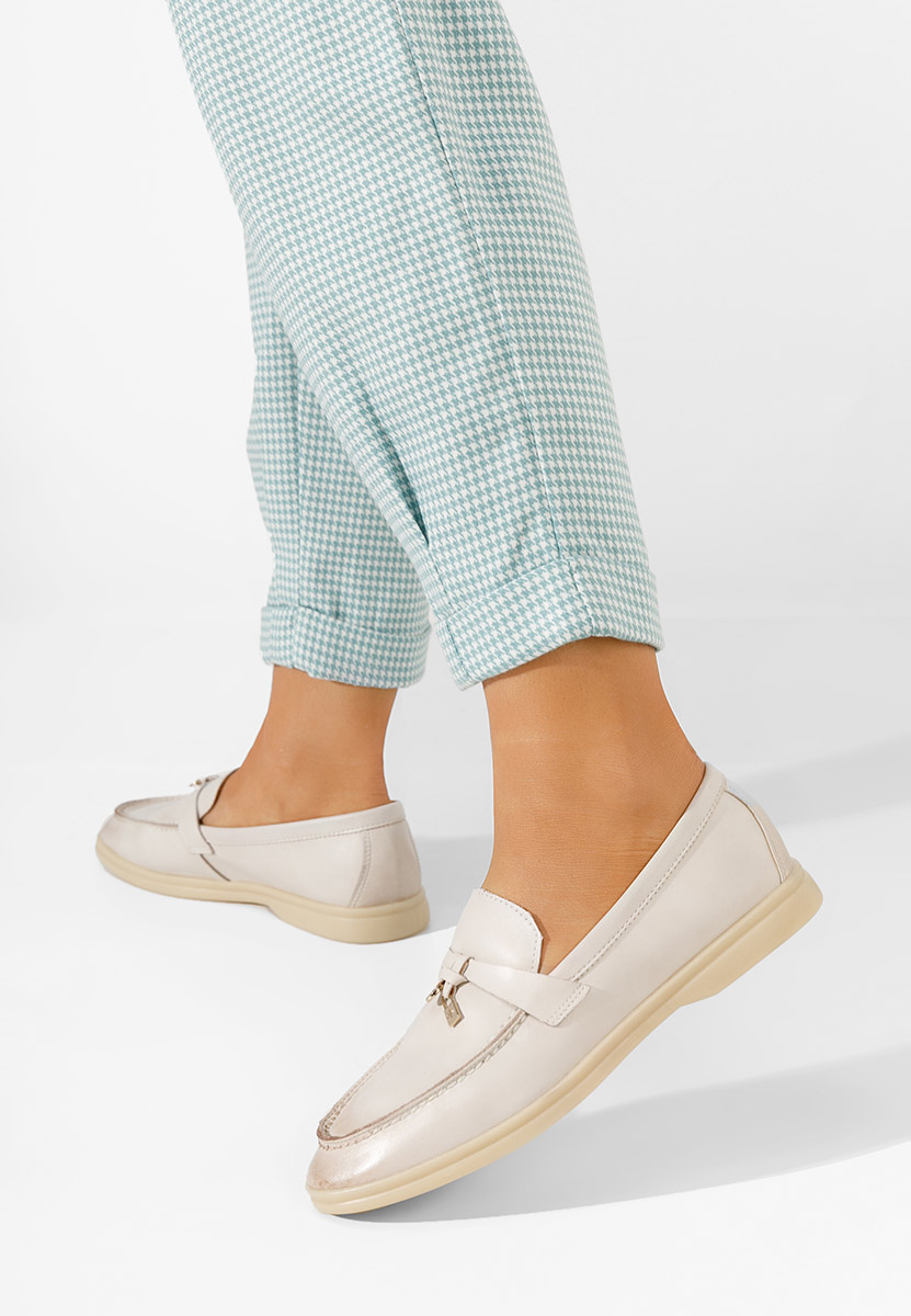 Mocassins femme beige Anette
