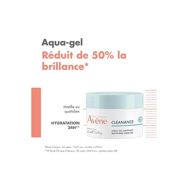 Avène Cleanance Gel Matificante Aqua-Gel 50ml