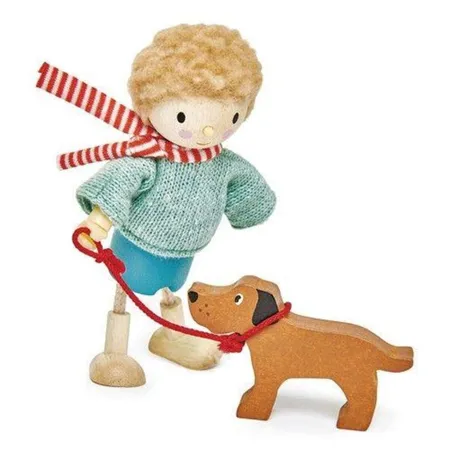 tender leaf toys Mr Goodwood & Hund für Puppenhaus