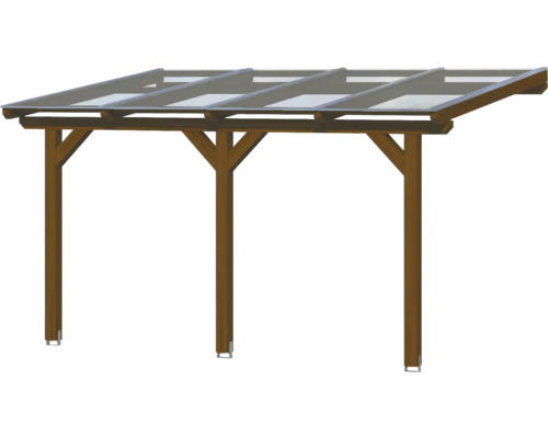 SKAN HOLZ Andria terrasoverkapping 434x250 cm notenhout