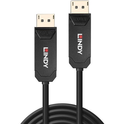 Lindy Câble DisplayPort 2.0 UHBR10 Hybride Fibre Optique 15m