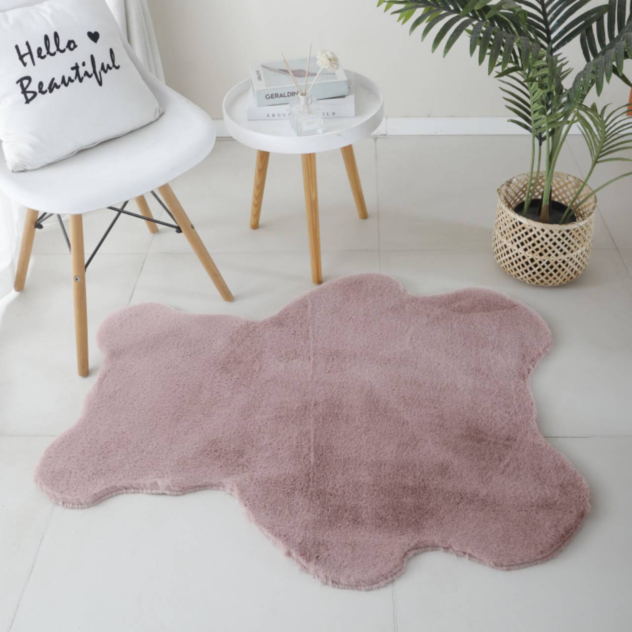 Teppich, Super Weich, Kunstfell, Flauschig, Waschbarer Kinderzimmer, Babyzimmer