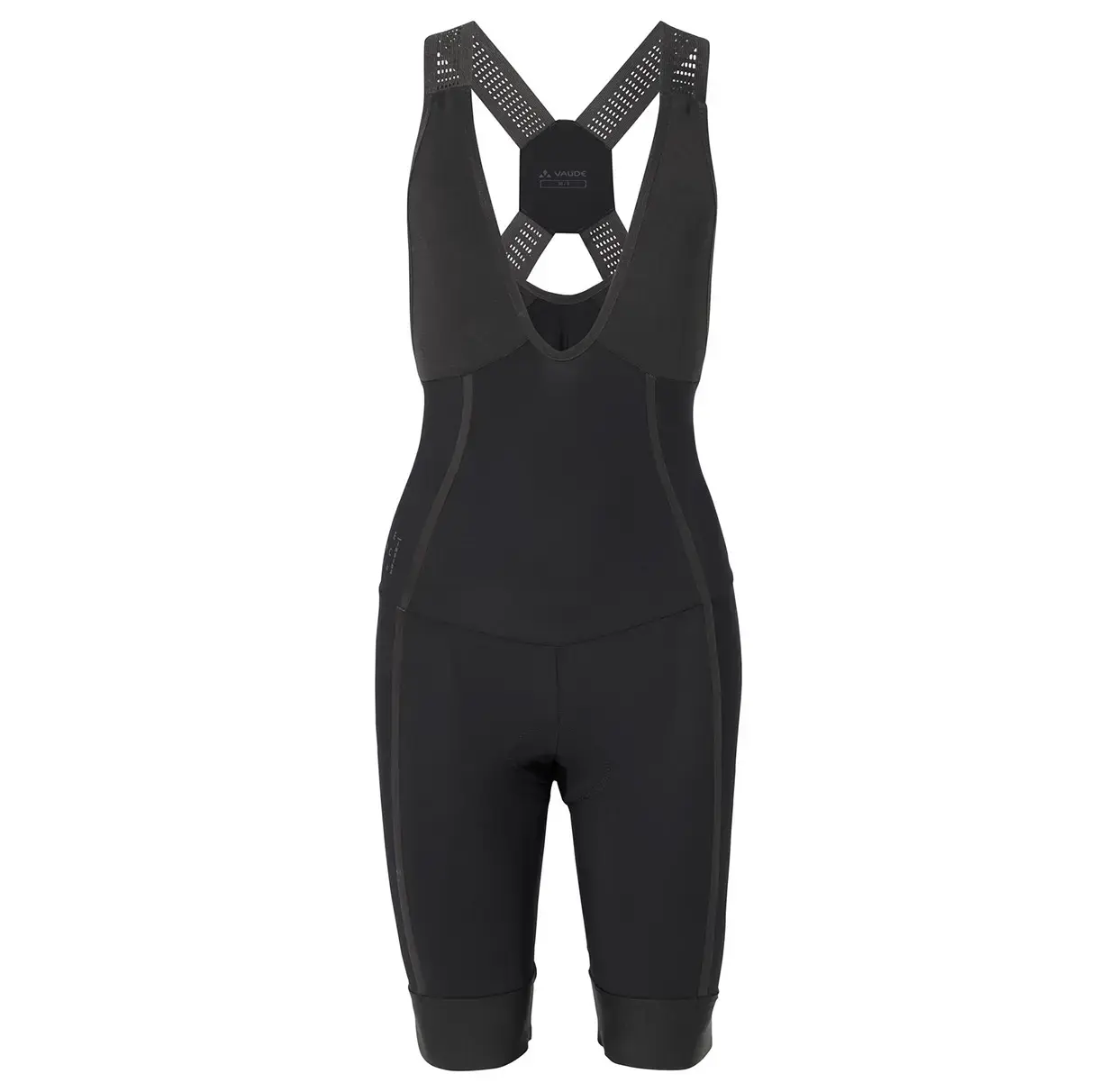VAUDE Furka Fietsbroek kort met bretels Zwart Dames