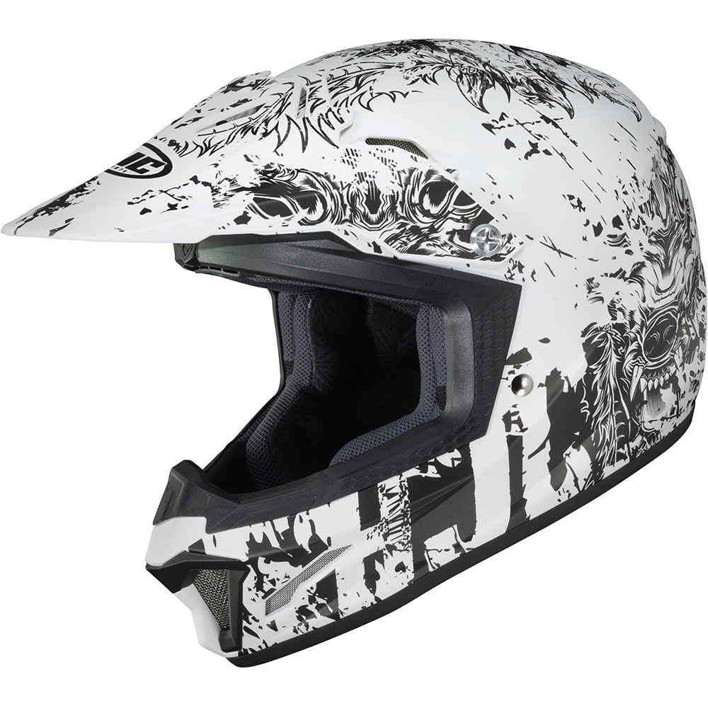 HJC - Casque enfant CL-XY II Creeper MC10SF / Blanc / Noir