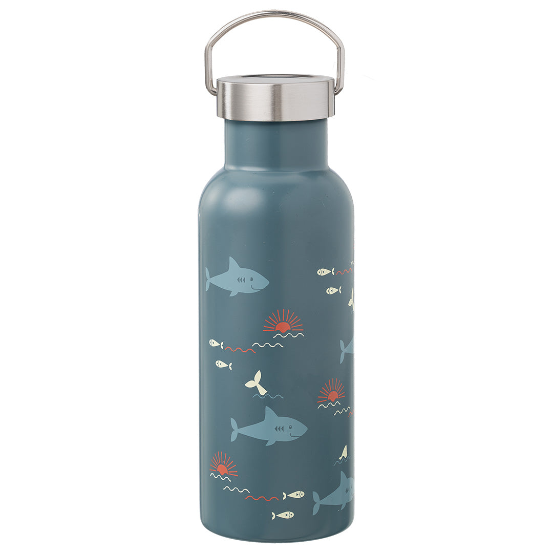 fresk rvs thermosfles met extra dop - shark - 500 ml