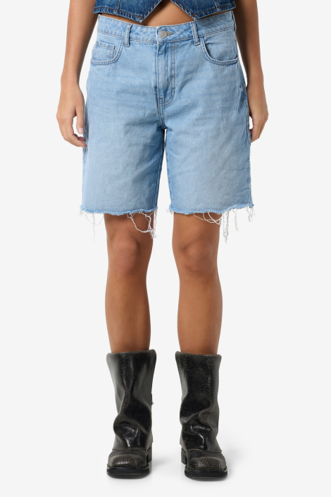Noisy may blauwe dames korte broek