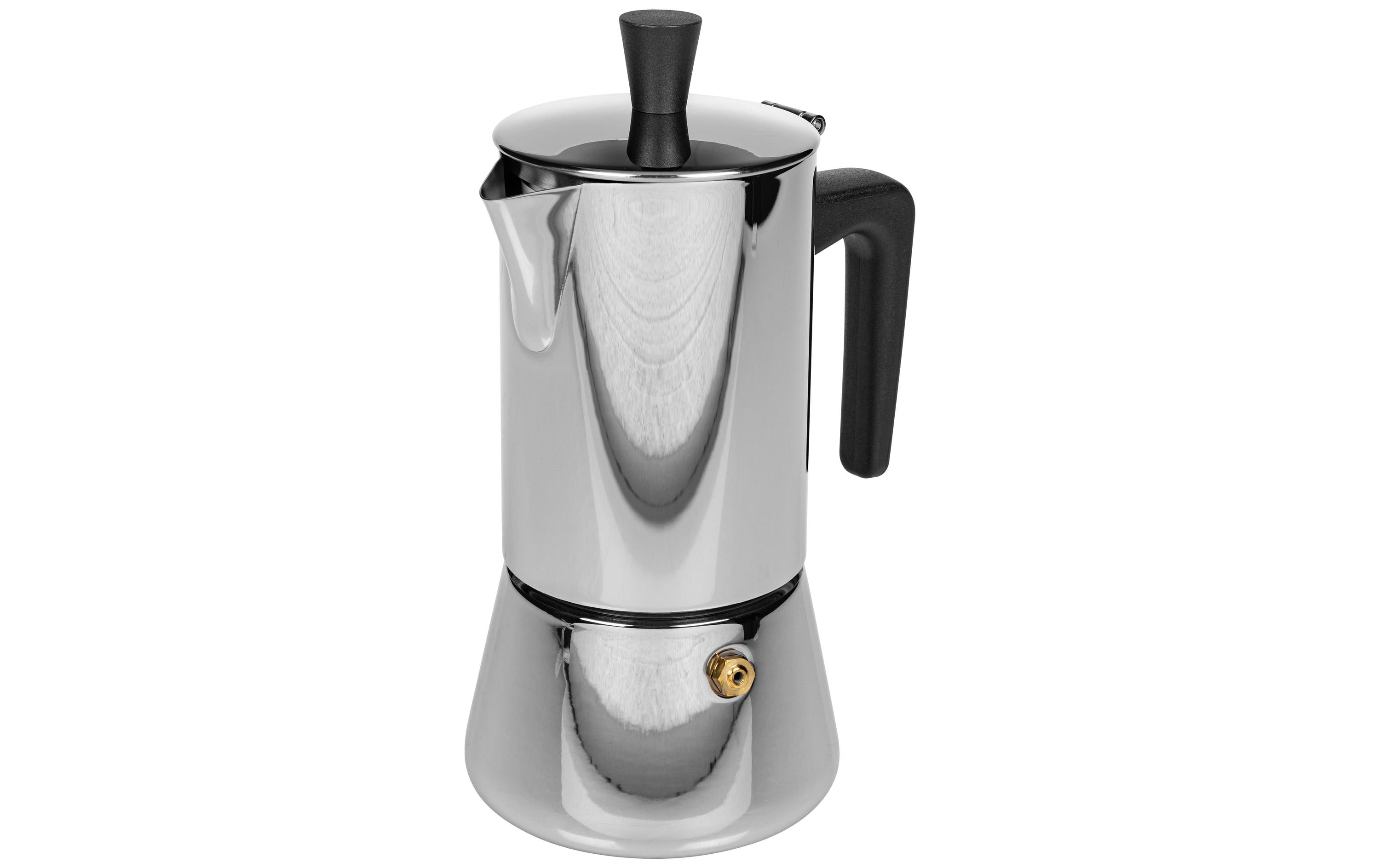 Espressokocher Chicchi 4 Tassen, SilberEspressokanne für traditionelle Kaffeezubereitung