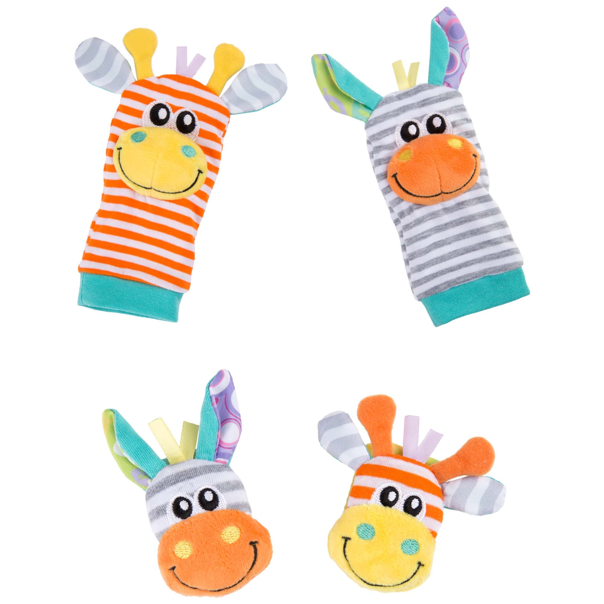 Playgro Jungle Wrist Rattle and Foot Finder multi
