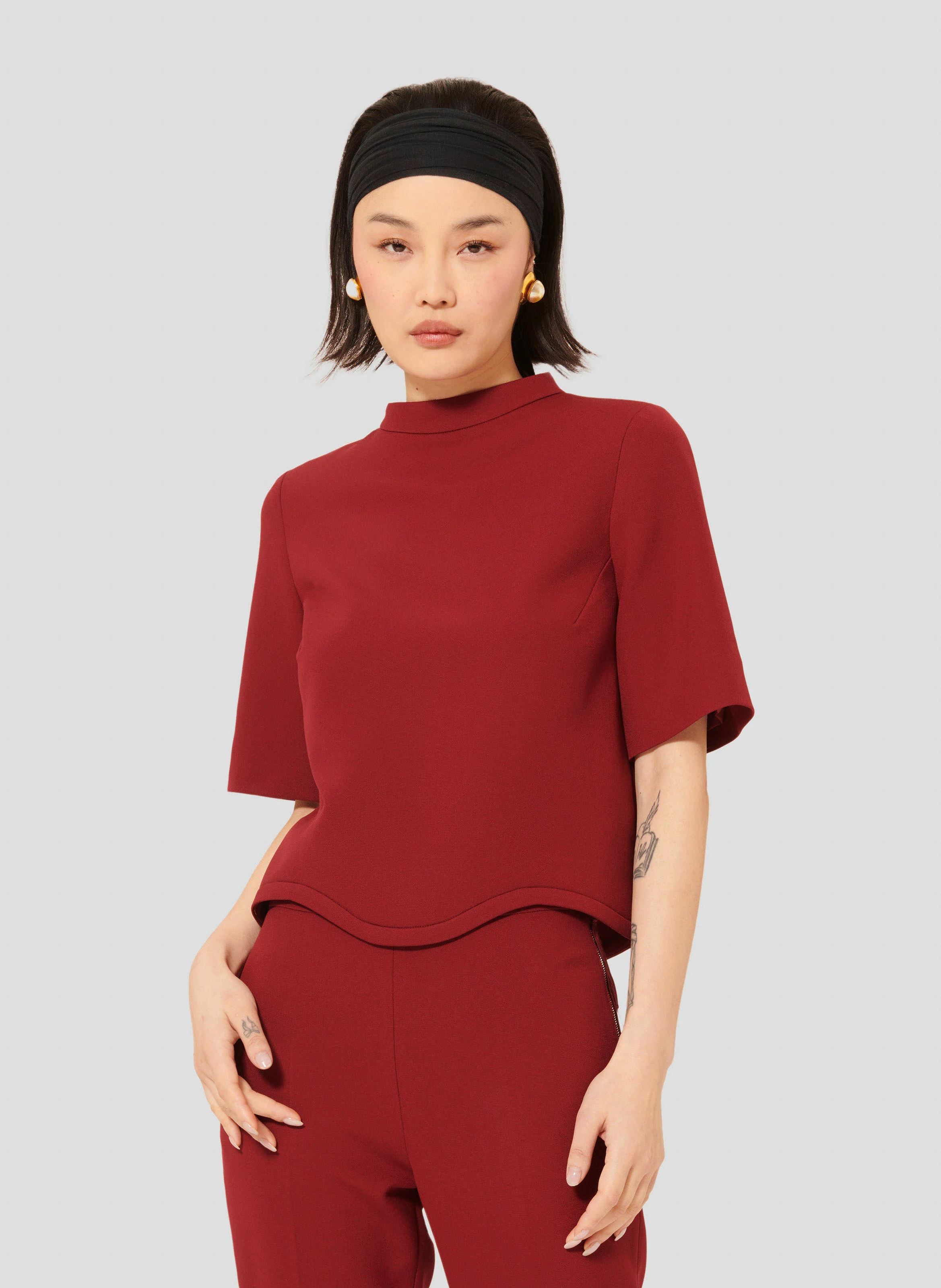 TILDA - Top court manches courtes| Rouge