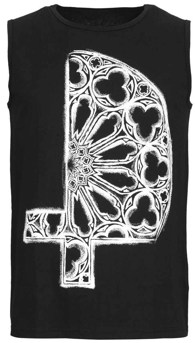 Débardeur avec imprimé Croix Gothique | Gothicana by EMP Débardeur