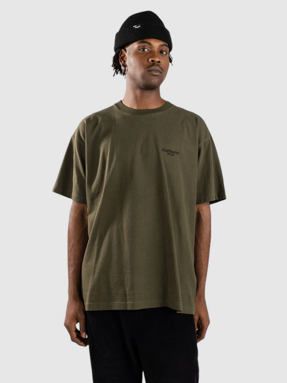 Carhartt WIP Paisley T-Shirt plant/black stone washed