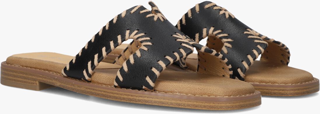 zwarte blasz slippers 0657-03