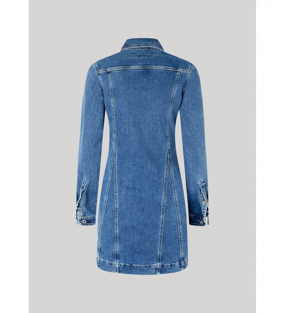 Vestido curto jeans azul Yoni da Pepe Jeans