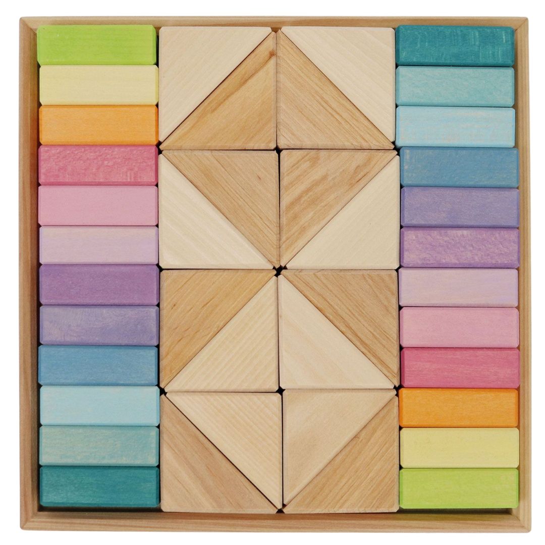 Grimm's bouwblokken pastel duo - 40st