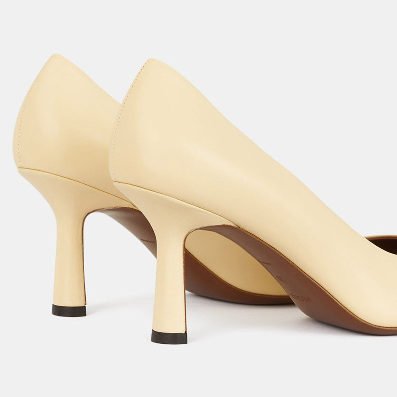 Neous Escarpins en Cuir jaune pâle - Talon 7.5 cm