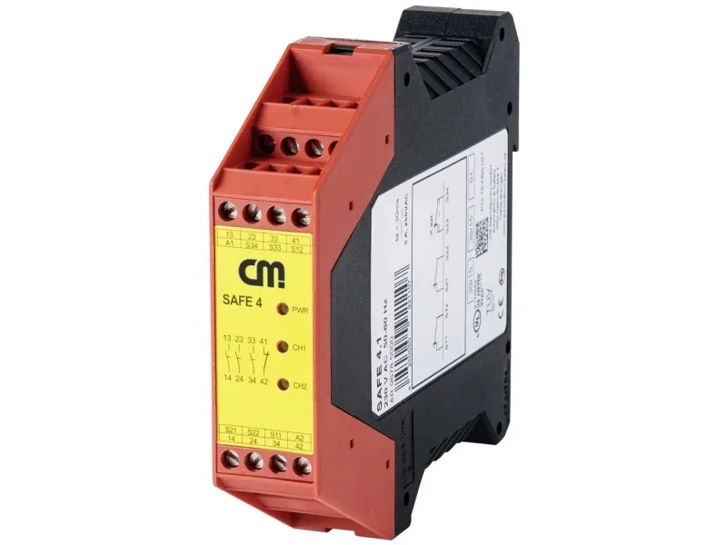 Sikkerhedsrelæ SAFE 4.1 CM Manufactory Driftsspænding (num): 230 V/AC 3 x afbryder, 1 x brydekontakt 1 stk