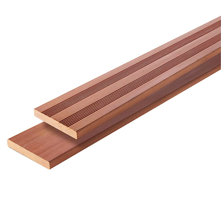 Lame de terrasse Taran en bois exotique mukunlungu L.250 x l.14,5 cm