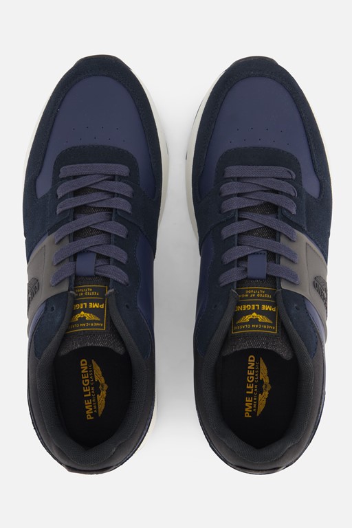 PME Legend Wingbow Sneakers blauw Suede