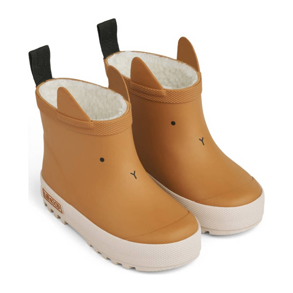 Liewood gevoerde regenlaarzen caramel