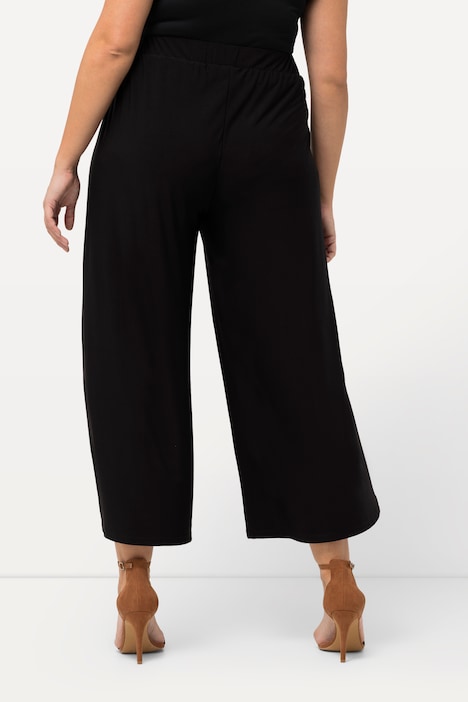 Jerseyhose, Schlitze, weites Bein, Elastikbund
