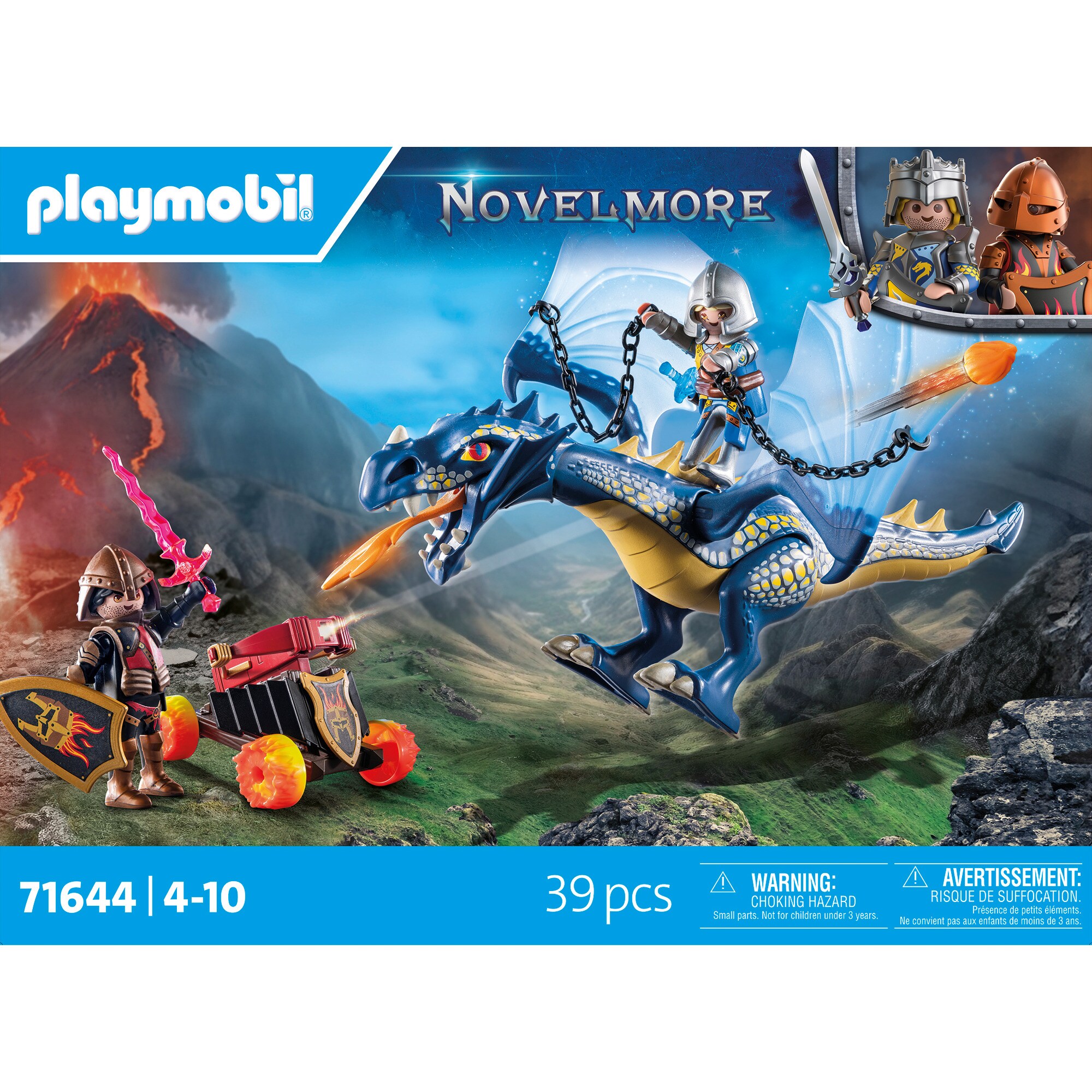 PLAYMOBIL Konstruktionsspielzeug Novelmore Drache im Gefecht