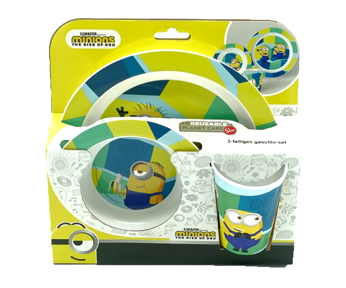 Minions Kinder Geschirr Kindergeschirr 3er Set