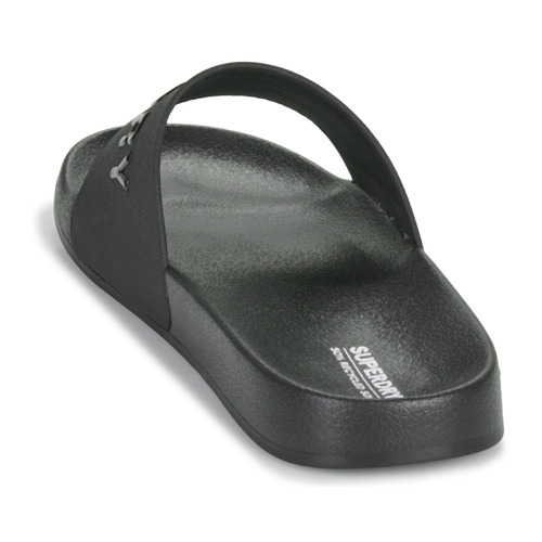 Superdry - Sandales De Piscine À Logo Véganes - Noir