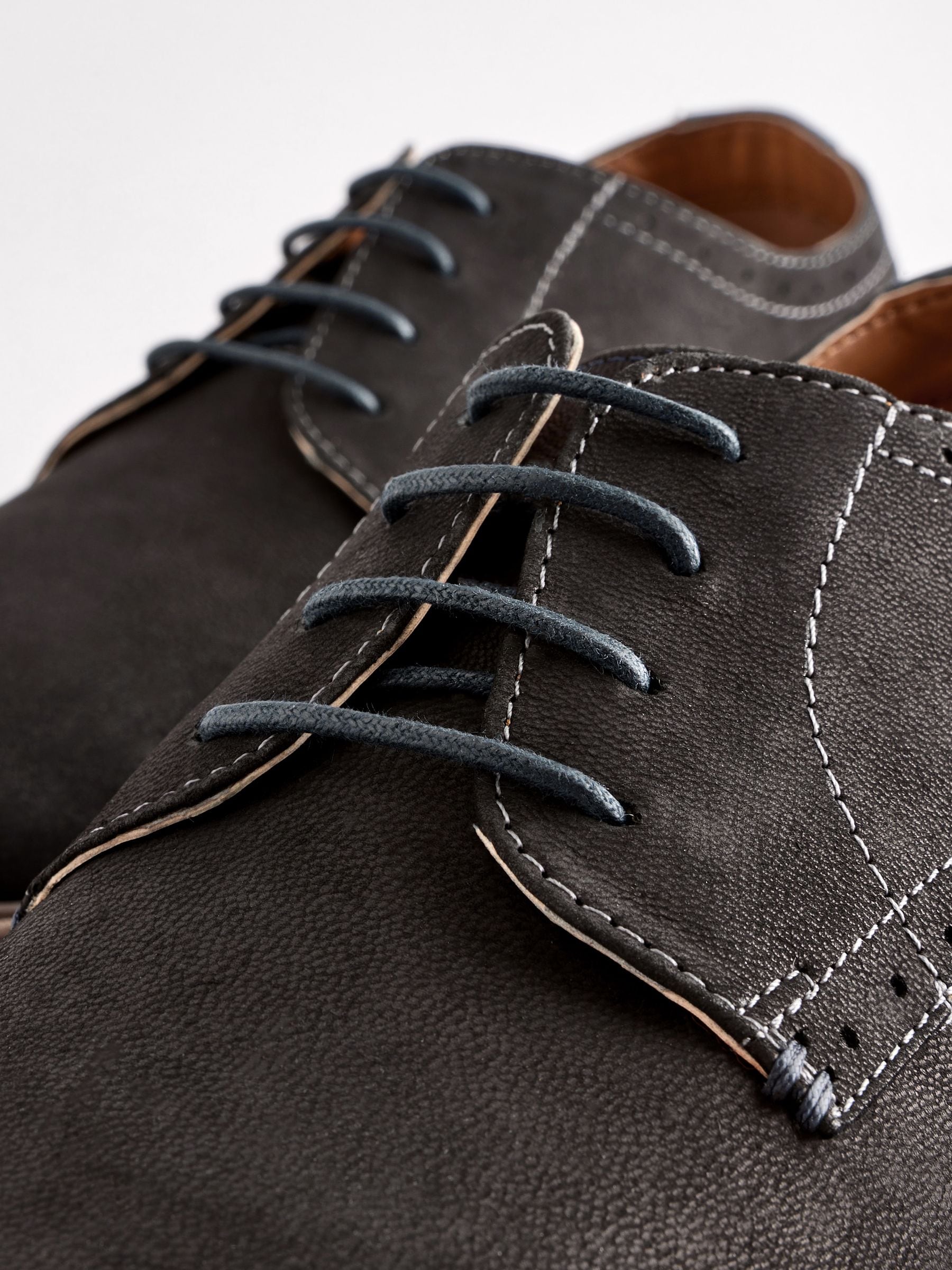 Zwart - Modieus casual derbyschoenen
