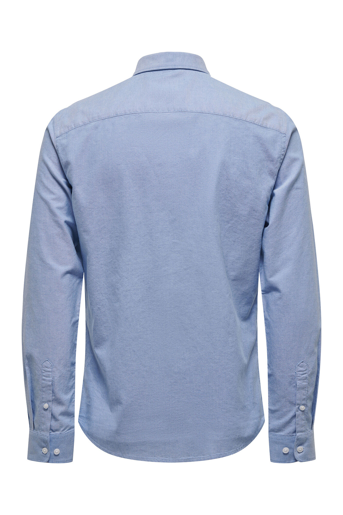 Camisa Oxford de manga comprida com bolso