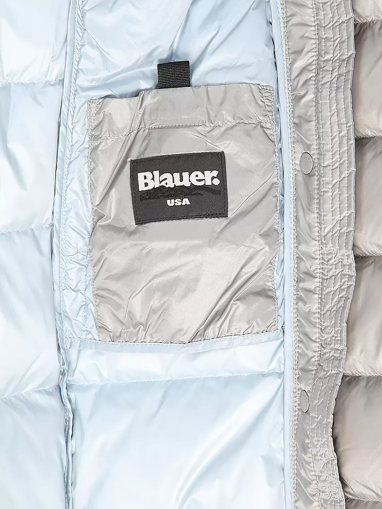 BLAUER Daunenmantel ANITA hellgrau