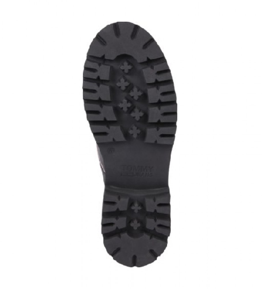 Botas Tommy Jeans Urban Piping de couro preto