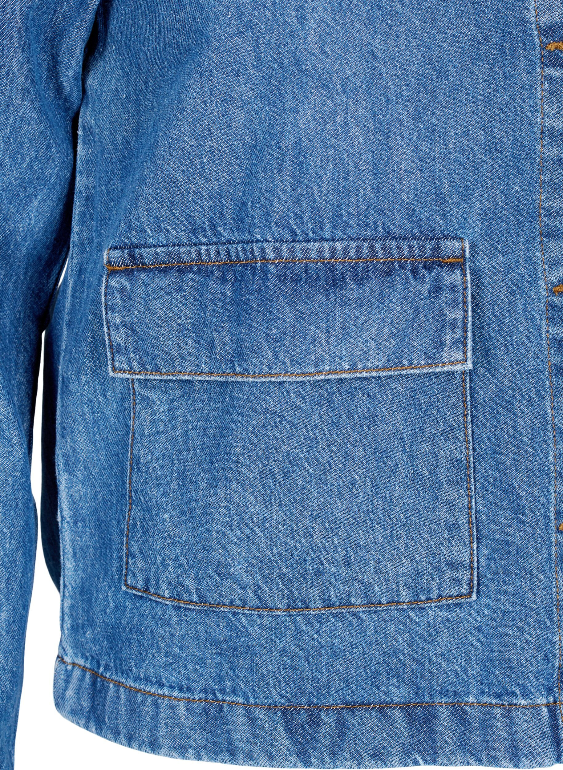 Denim skjortejakke med lommer