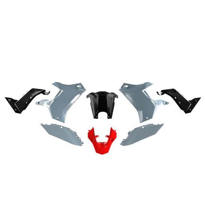 Kit plastiques R-tech 8p Yamaha T7 Gris/Noir/Rge - Gris / Rouge