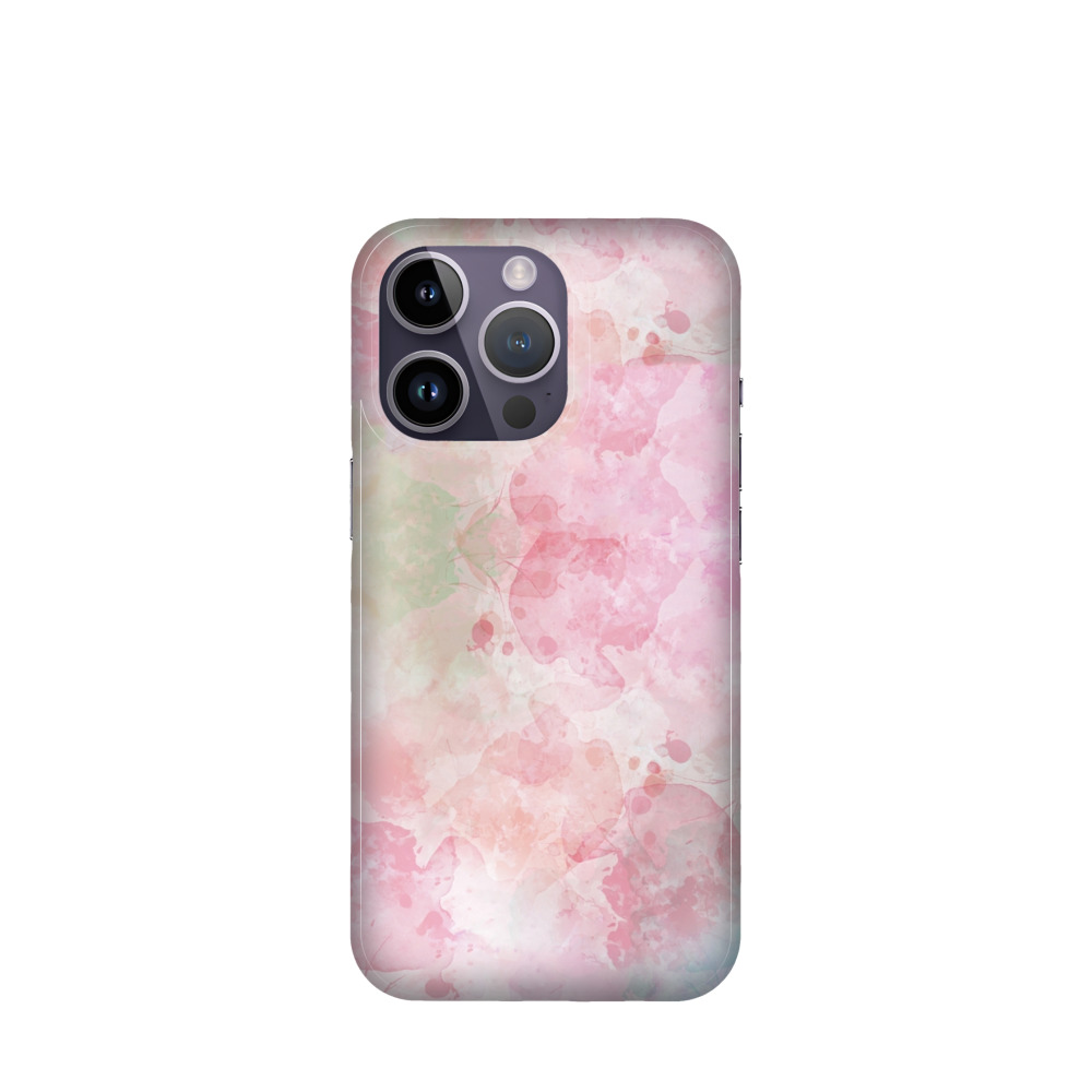 iPhone 14 Pro Kunststoff Hülle Pastellhauch - Rosa