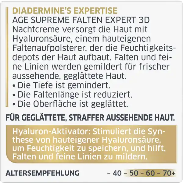 Falten Expert 3D Hyaluron-Aktivator 3D Anti-Falten Nachtcreme