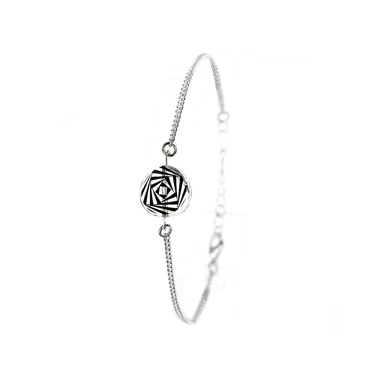 Bracelet argenté SC Crystal orné de Cristaux scintillants