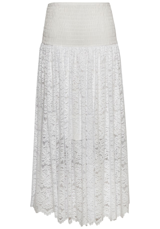 LASCANA 2-in-1-Kleid aus geblümter Spitze, Sommerkleid oder Maxirock, elastisch
