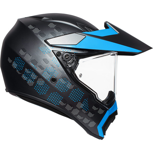 AGV - Casque AX9 Antartica Noir Mat / Bleu