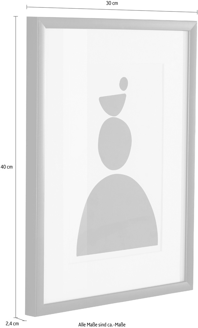 LeGer Home by Lena Gercke Bild »Black is Beautiful III« Abstrakt | Kunst | Modern | Schwarz-Weiss 1 Stk. tlg. HD Premium Poster-Druck inkl. Holzrahmen